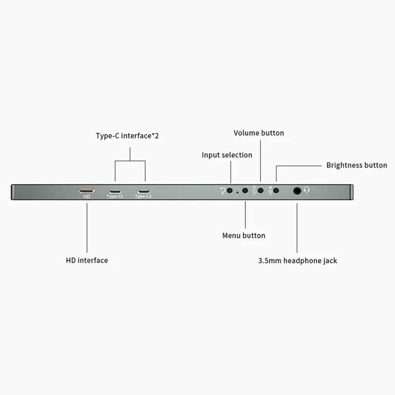 SIBOLAN 15,6" портативний FHD монітор 2