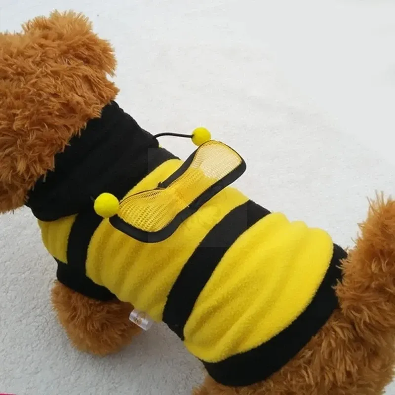 Bee Fleece Pet Hoodie Costume 4