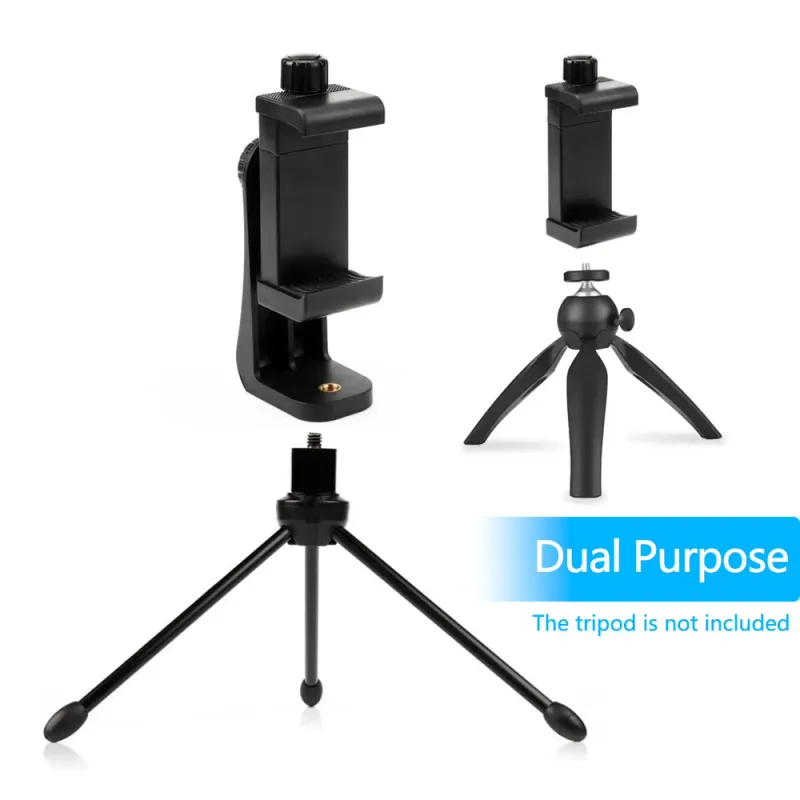 360° Tripod Mount Phone Clip Holder 3