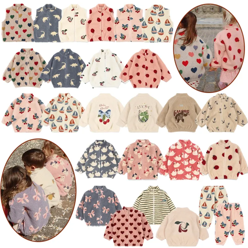 Kids Cartoon Fleece Winter Jacket 1