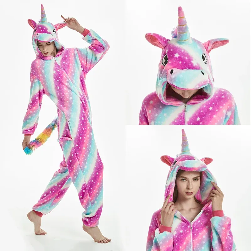 Unicorn Animal Kigurumi Onesie Pajamas 4