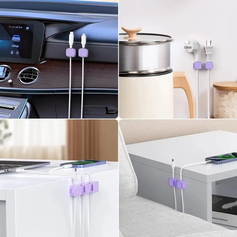 Magnetic Cable Clips - Desk Organizer 3