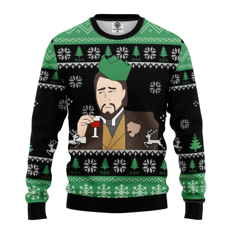 Leo DiCaprio Meme Ugly Christmas Sweater 4