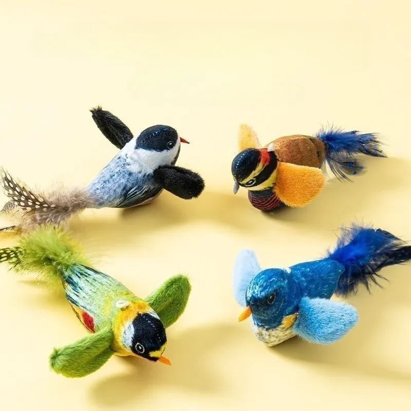 Interactive Bird Cat Toy with Catnip 3