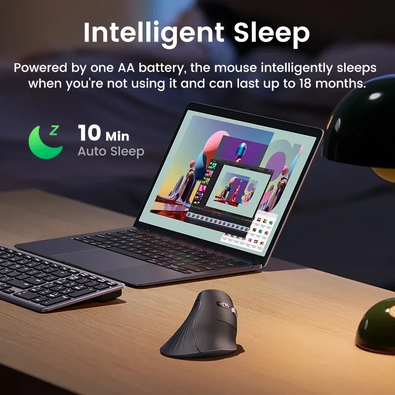 UGREEN Ergonomic Wireless Vertical Mouse 6