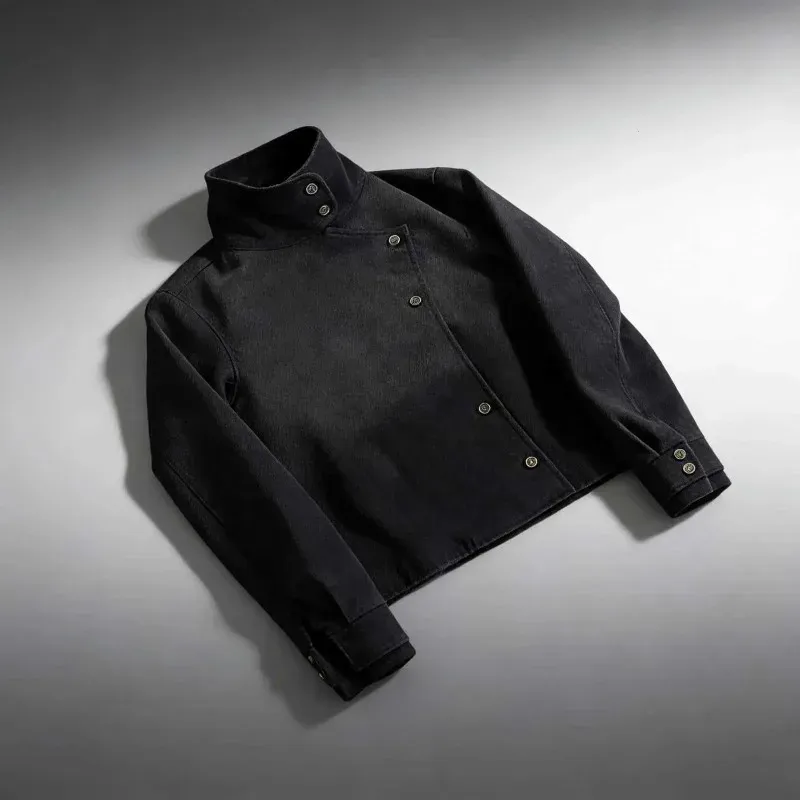 Y2K Harajuku Black Distressed Denim Jacket 2
