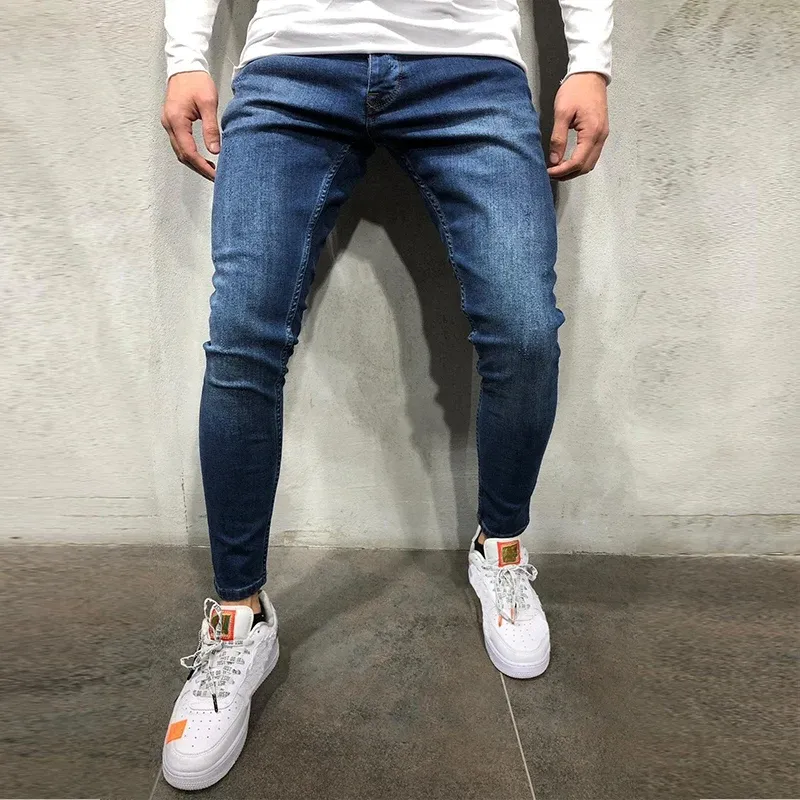 Men's Black Skinny Jogger Jeans 6