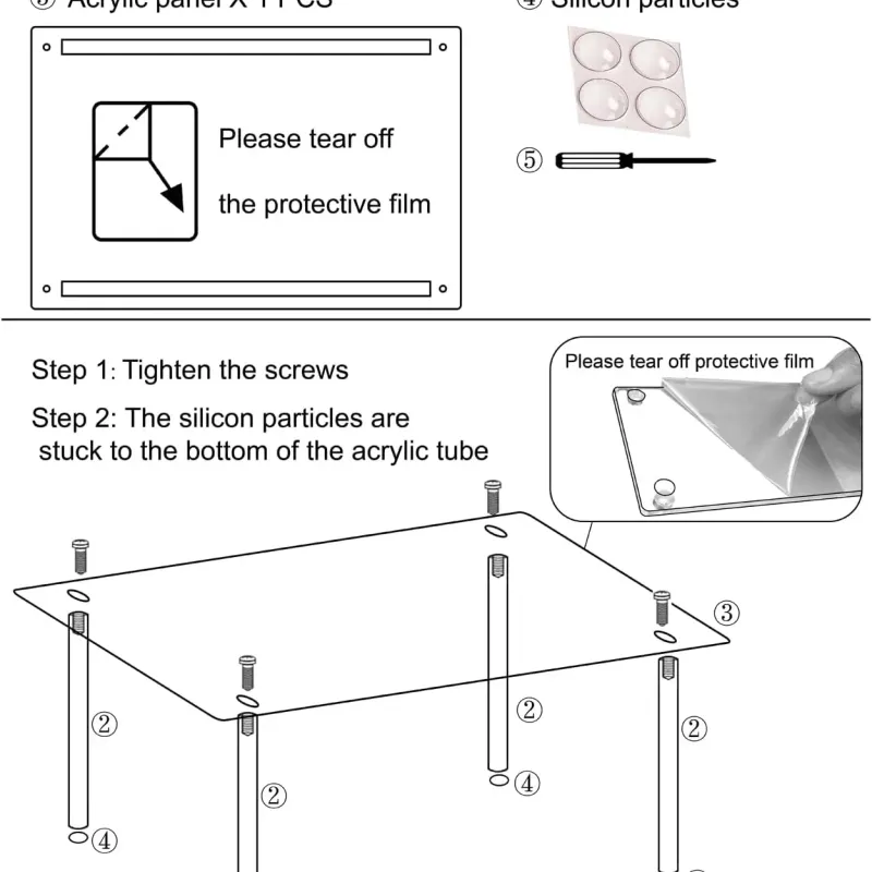 Acrylic Cabinet Organizer Shelf Risers 4