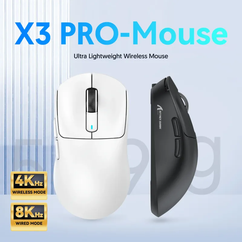 Attack Shark X3Pro 26K DPI Tri-Mode Wireless Mouse 1