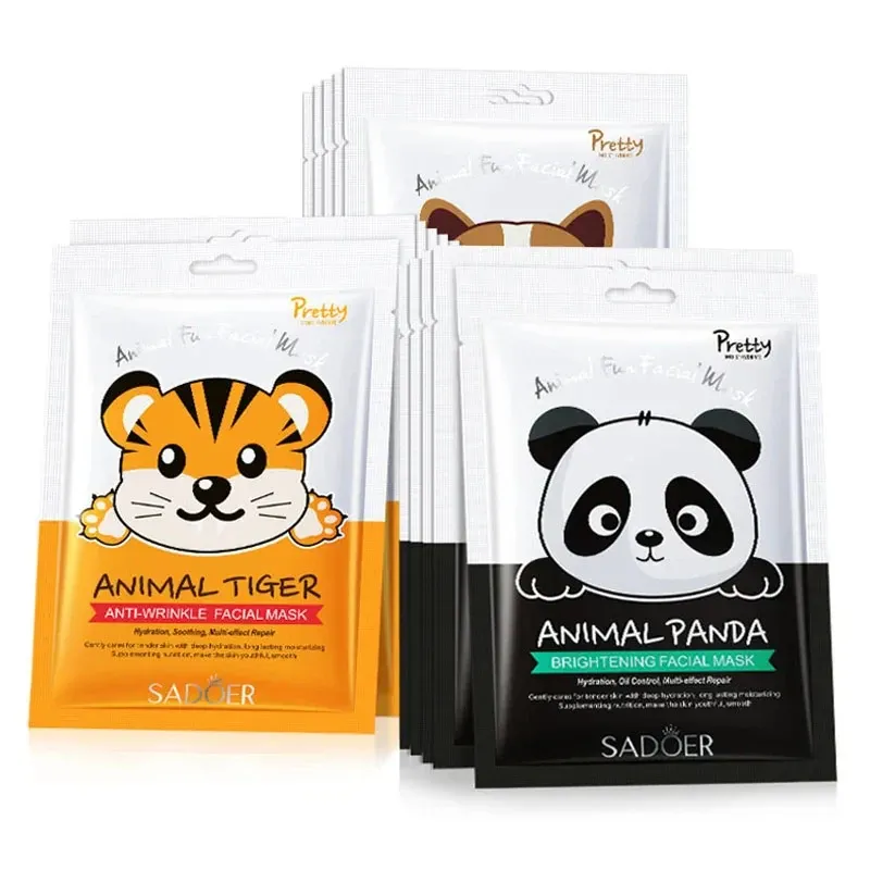SADOER Cartoon Face Mask 5-Pack 1