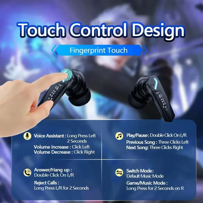 Lenovo GM2 Pro Gaming Earbuds 5