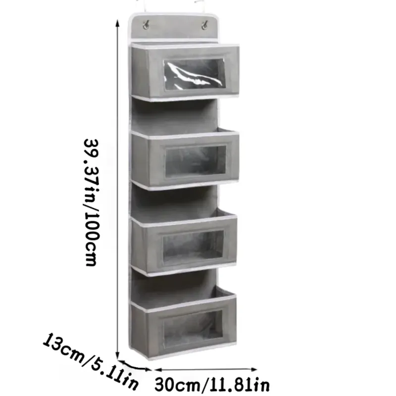 4-Pocket Over Door Hanging Organizer 2