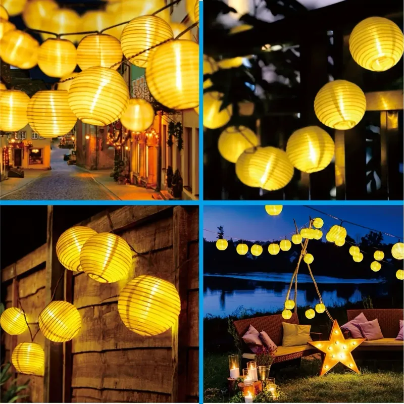 Solar Lantern String Lights Outdoor 4