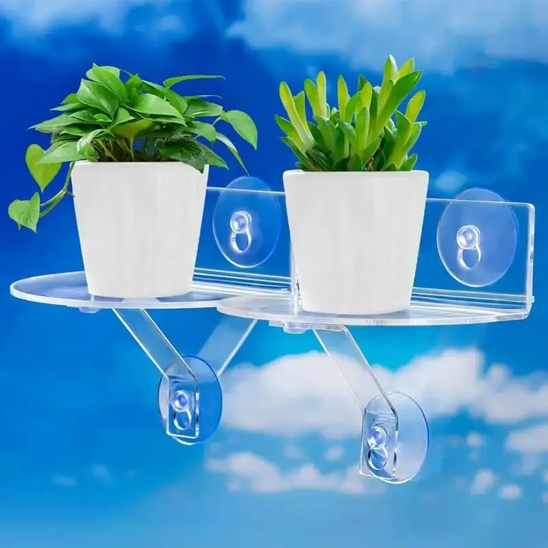 Acrylic Window Plant Shelf 2