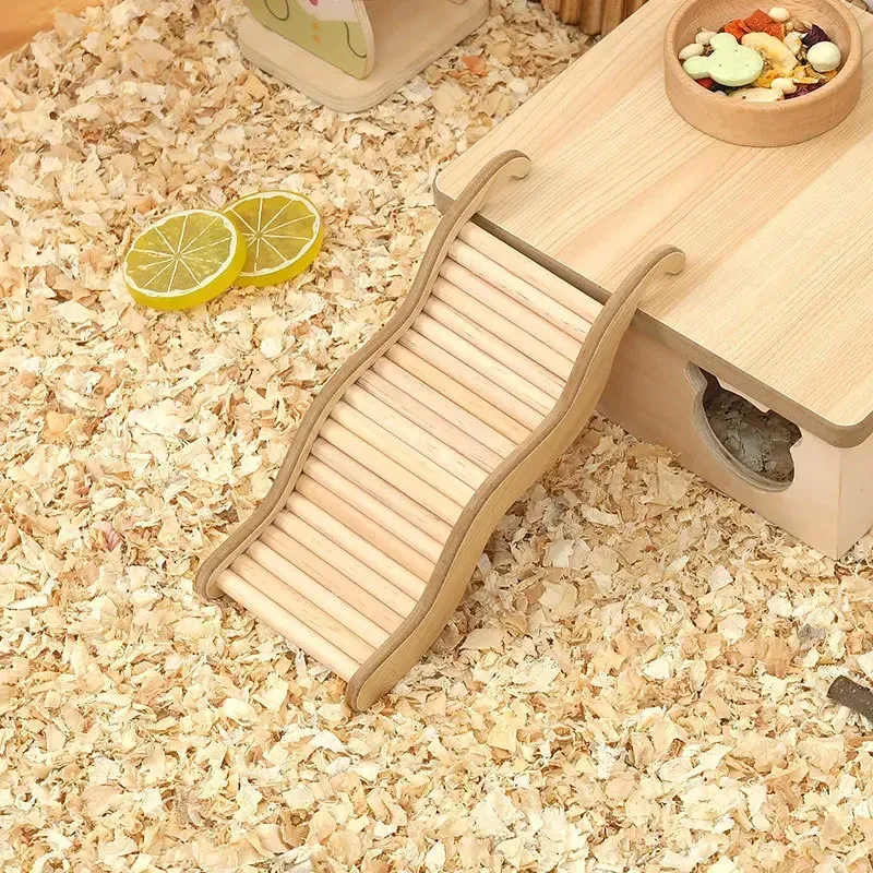 Wooden Wave Stair Hamster Toy 2