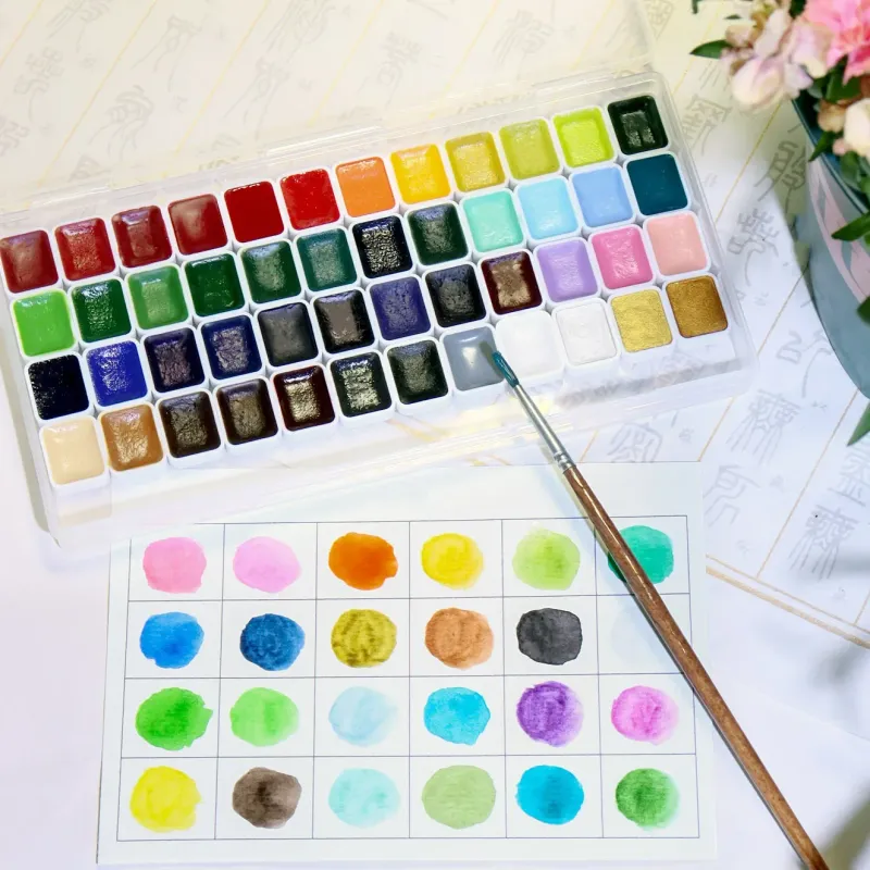 48-Color Granulating Watercolor Set 4