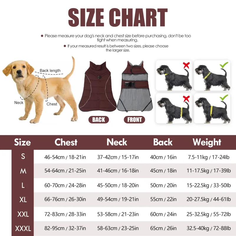 Waterproof Reflective Dog Winter Jacket 2
