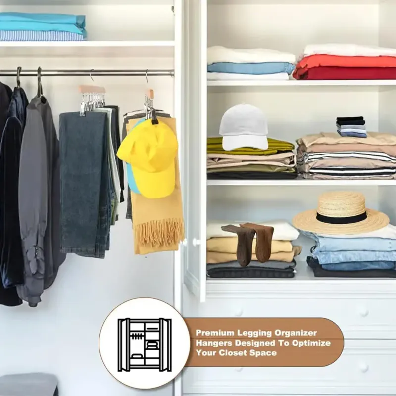 Multi-Clip Space Saving Closet Hanger 5