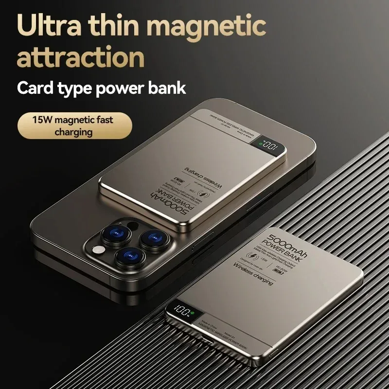 Magnetic Wireless Power Bank for iPhone 4
