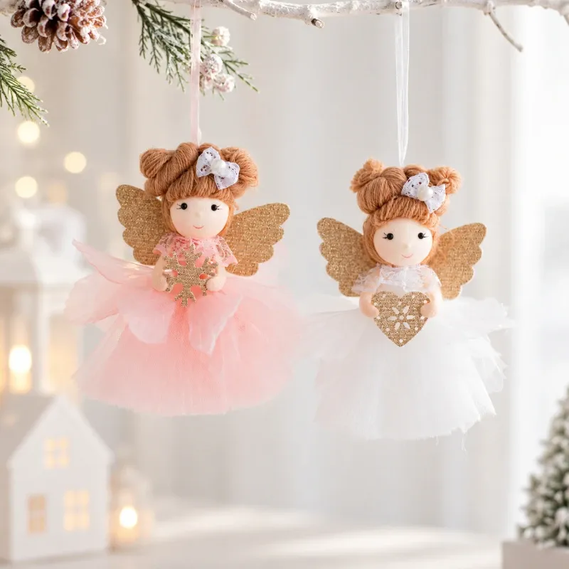 Christmas Angel Hairpin Ornaments Set 3