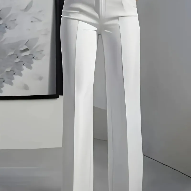 Women's High-Waisted Straight Suit Pants 2