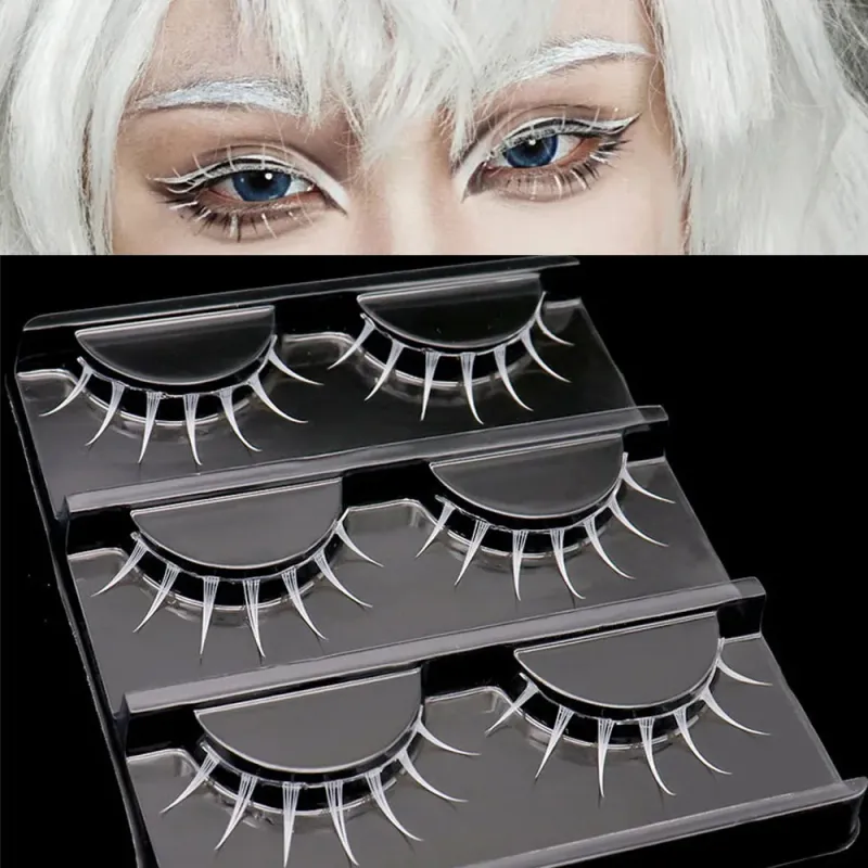White Fairy Cosplay Eyelashes 5-Pack 1
