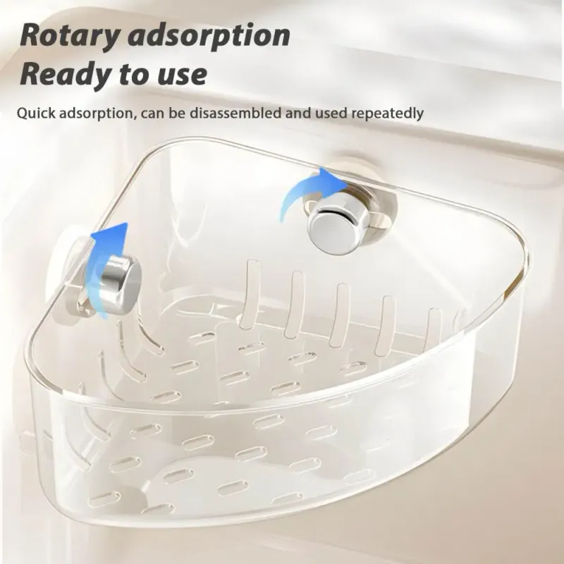 Suction Cup Sink Corner Rack Organizer 4
