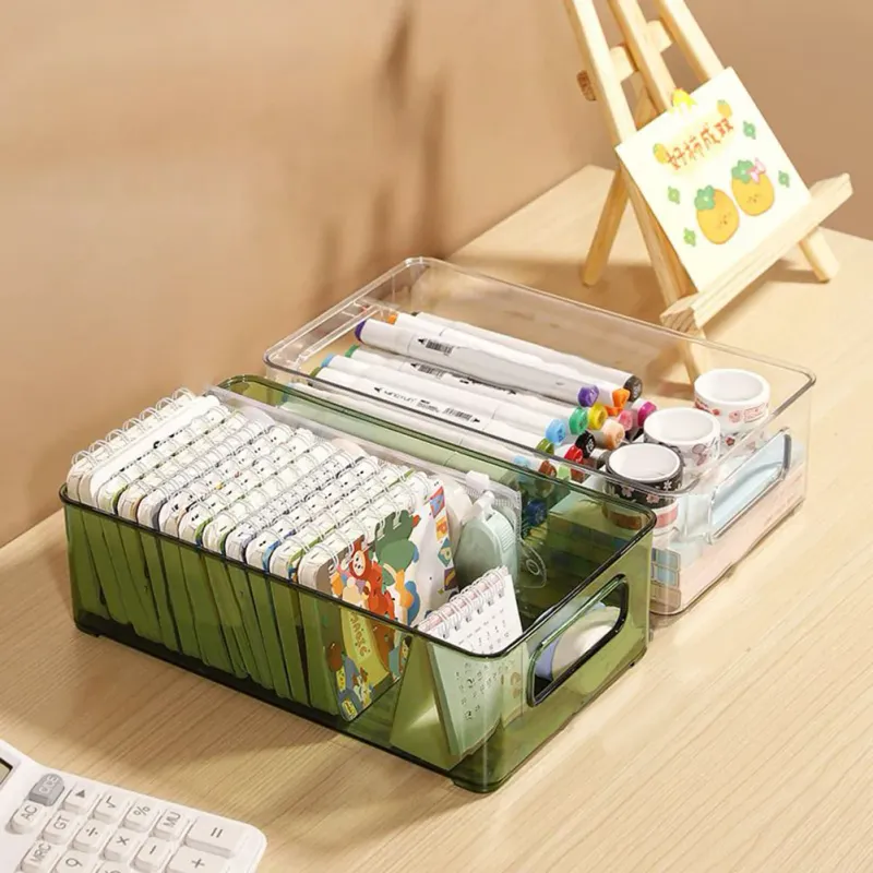 Acrylic Clear Storage Box with Handles 6