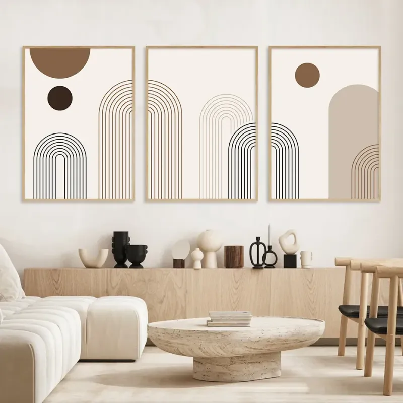 Boho Arch Canvas Wall Art 3-Piece Set 1