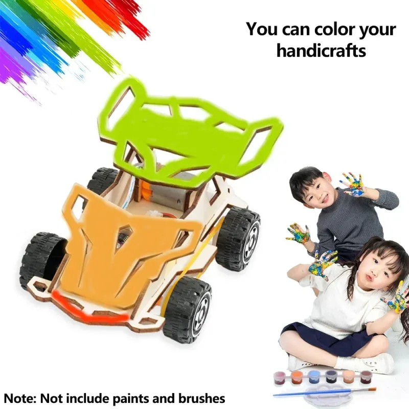 DIY Wooden RC Car STEM Kit 1