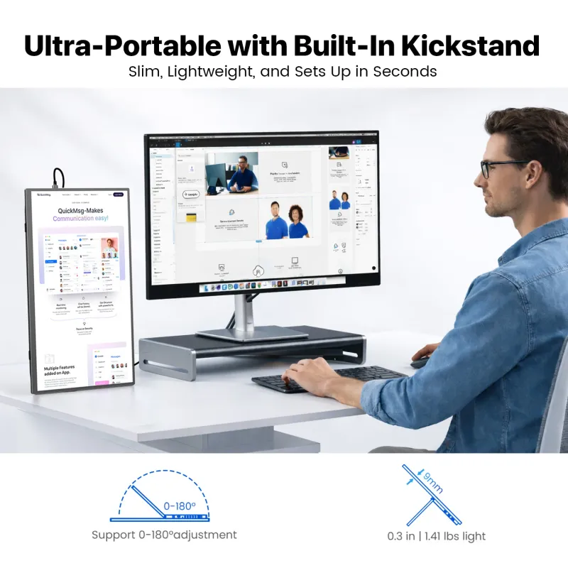 15.6" Touch Portable Monitor - FHD HDR 6