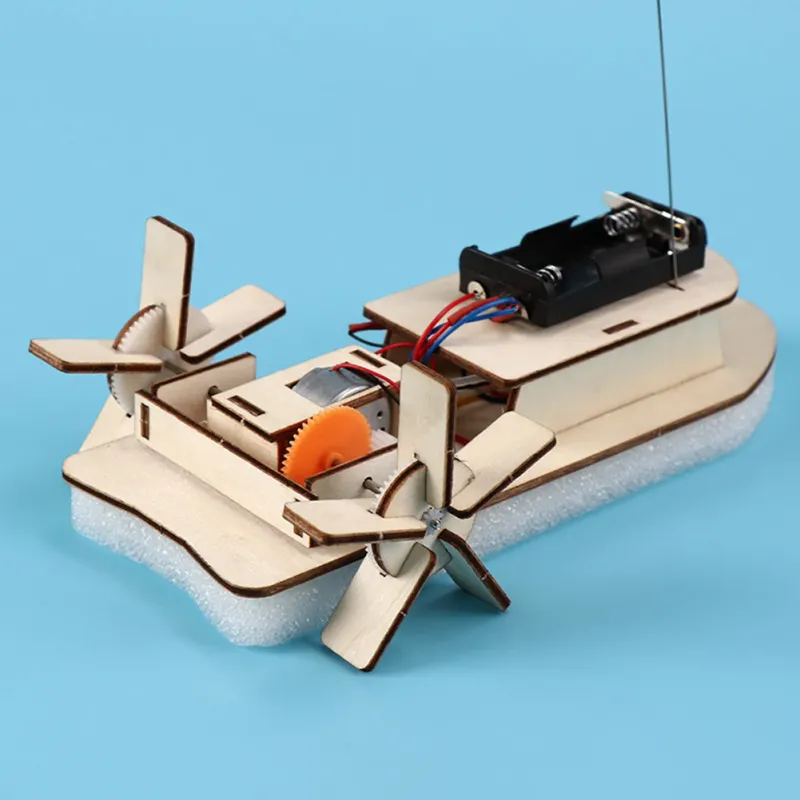 DIY Wooden Boat STEM Kit for Kids 5