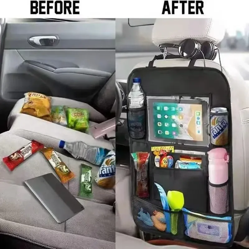 Car Seat Storage Organizer with Tablet Holder 4