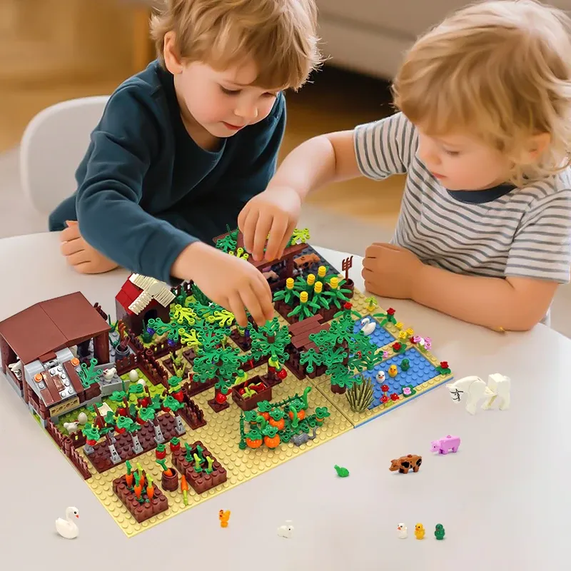 Farm Animals Building Blocks Toy Set 4