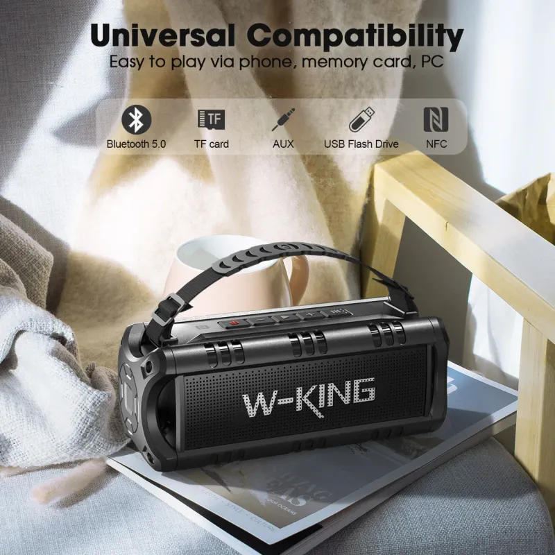 W-KING 30W Waterproof Bluetooth Speaker 4