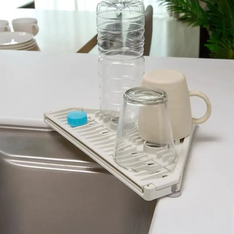 Roll Up Over The Sink Dish Drainer Mat 4