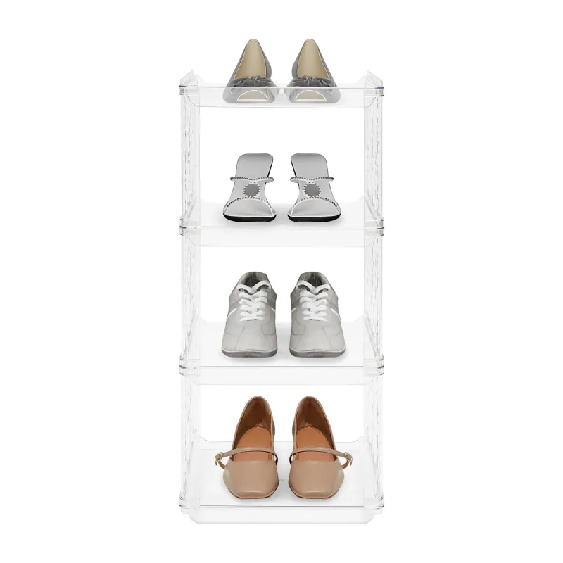 4-Tier Slim Shoe Cabinet 1