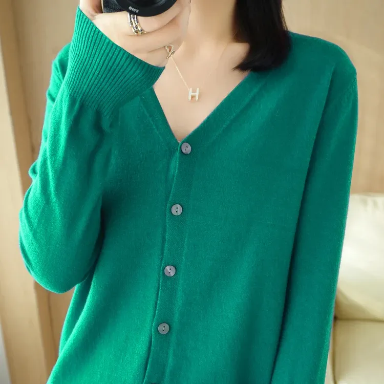 Andy Cashmere V-Neck Cardigan 6
