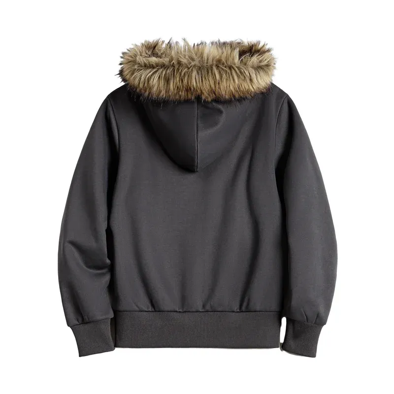 Women's Fleece Lined Zip Hoodie Coat 6