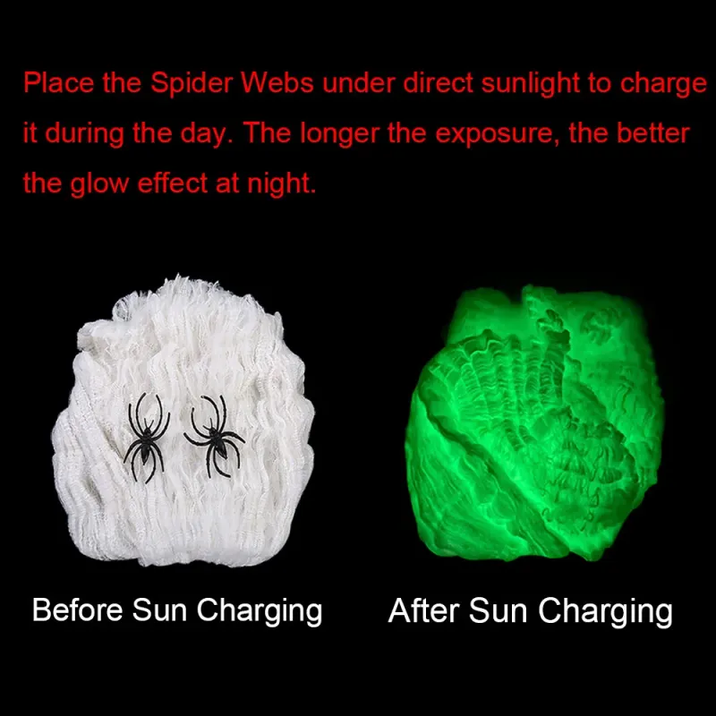 Glow In The Dark Spider Webs 2
