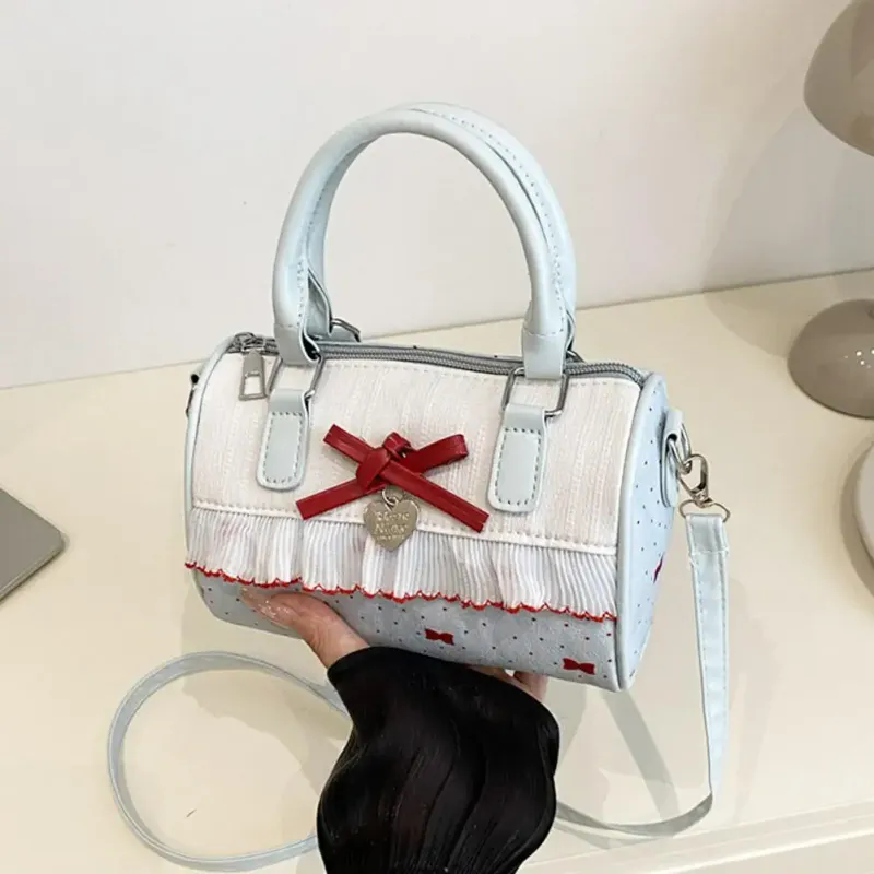Polka Dot Korean Style PU Leather Shoulder Bag 2