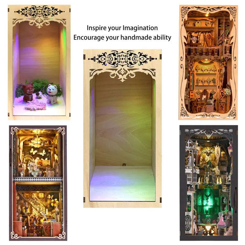 DIY Wooden Book Nook Kit 3