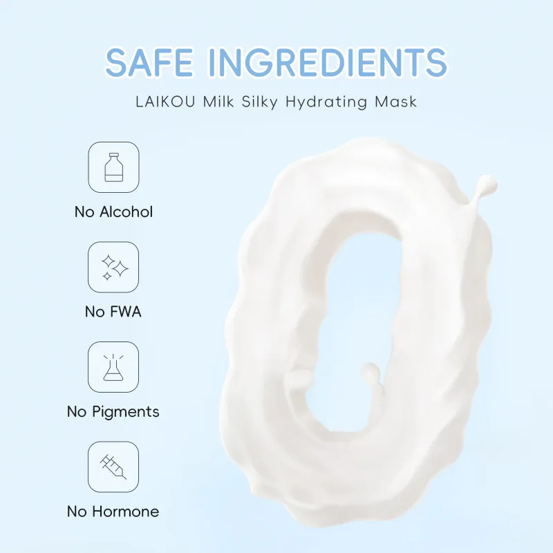 LAIKOU Milk Silky Hydrating Mask 25g*20pcs 2