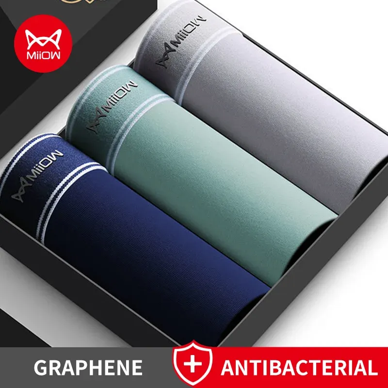 MiiOW Cotton Graphene Boxer Shorts 3-Pack 1