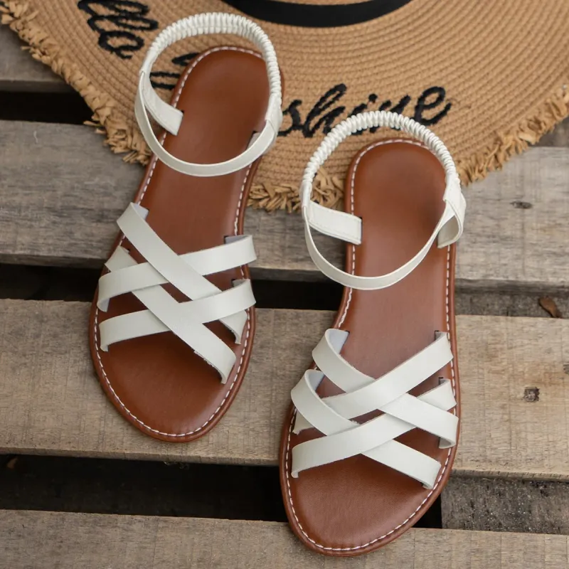 Women's Roman Strap Flat Sandals 3