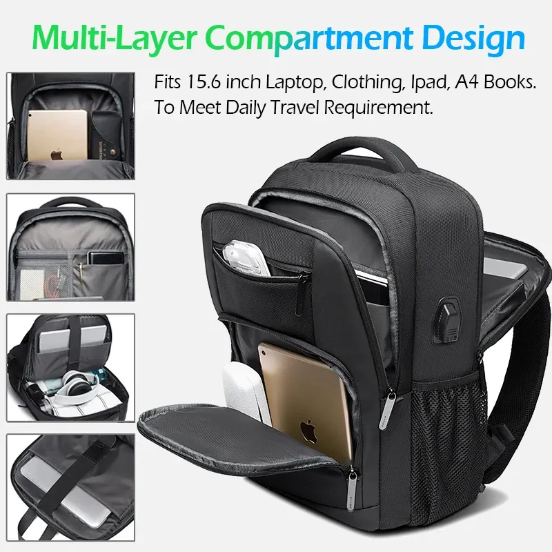 BANGE Waterproof Laptop Backpack 15.6" 3