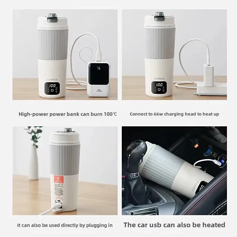 Portable Electric Travel Kettle with LED 3