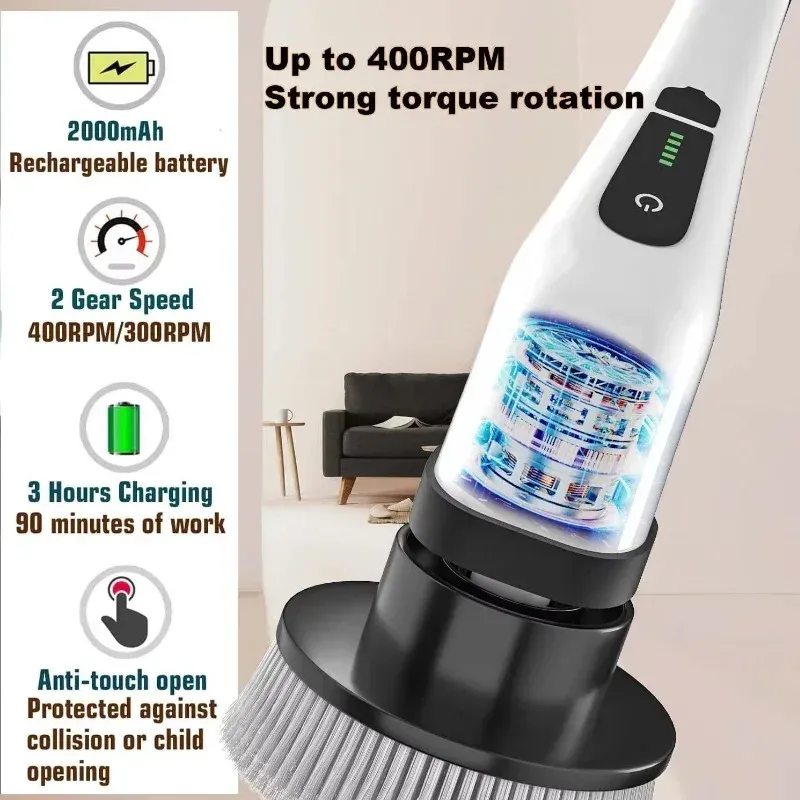 Multipurpose Power Spin Scrubber 2