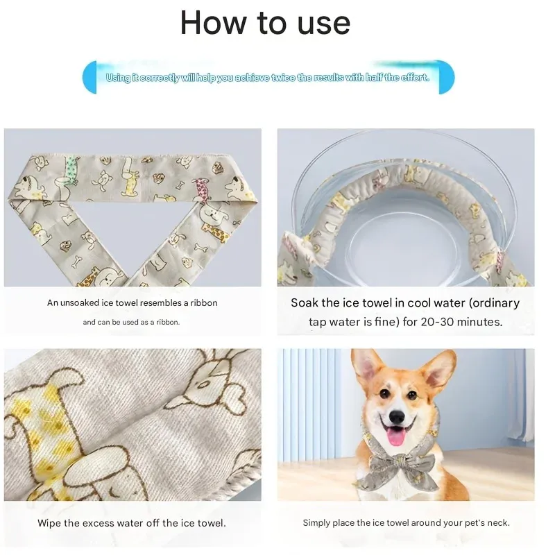 Adjustable Pet Cooling Scarf 5