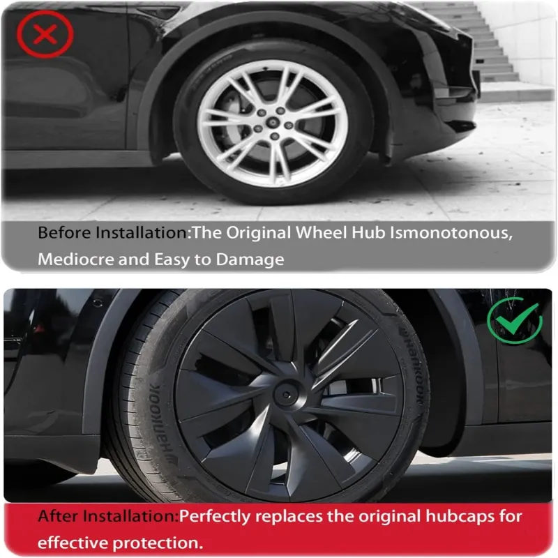 19" Tesla Model Y Wheel Covers - 4 Pcs 5